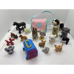 Vintage 90s Lot Toy Dogs Figurines Littlest Pet Shop